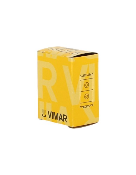 Vimar 16121.B Pulsador de Doble Cierre Blanco para Serie Idea